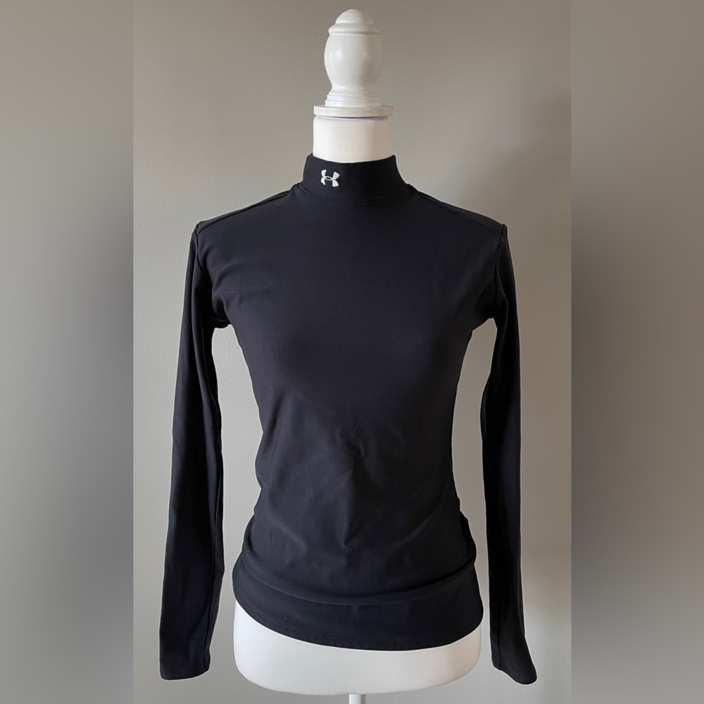 Under Armour Women's ColdGear® OG
Mock Long Sleeve, Black, Mock Neck  Retail $60